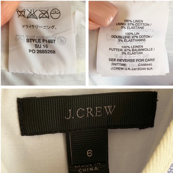 J. CREW Peplum Linen Sheath Dress - Picture 4 of 8